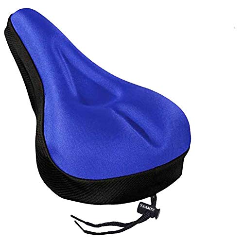 AIYOGA Bike Gel Seat Cover Excercise Bicycle Saddle Cover with Drawstring, Rain