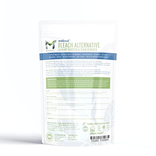 Bleach Alternative Stain remover Laundry Booster to Brighten Whites, Chlorine Free, Natural Mineral Based Powder 2.5 Pounds