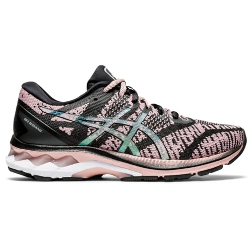 ASICS Damen Gel-Kayano 27 Mesh Knit Laufschuhe, Schwarz/Ginger Peach, 37 EU