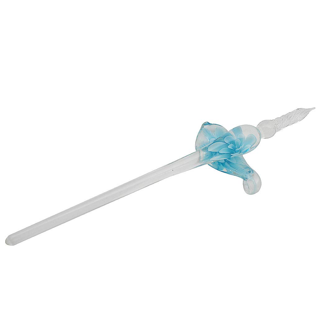 Penna Stilografica In Vetro Con Intarsio - Kit Calligrafia Con 4 Inchiostri E Accessori - Foto 6