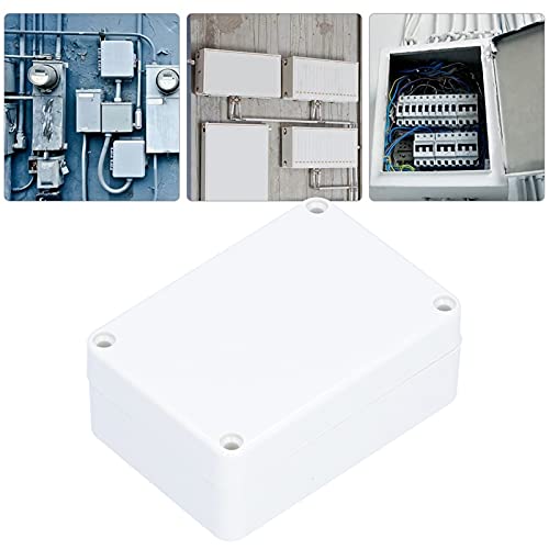 boite de derivation electrique, 115 x 90 x 55mm boîtier de projet électrique rectangulaire universel en plastique abs étanche ip65 pour une utilisation en extérieur ou intérieur avec accessoires