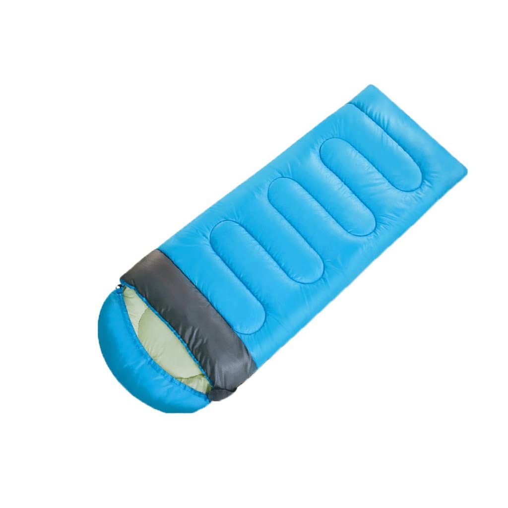 Envelope Sleeping Bag 3 Season Lightweight Comfort Portable Great for Adults Kids Camping Backpack Hiking with Compression Sack