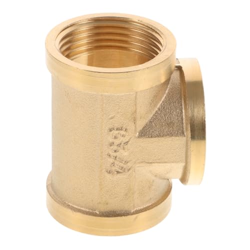 GRIRIW Tee Pipe Fitting Part for Industry Copper Tee Pipe 6mm Copper Three Way Fitting Easy Install Versatile for DIY Projects