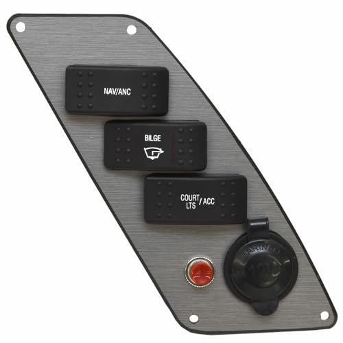 Larson Boat Rocker/Ignition Panel | LX1850 Gray Brushed Plastic