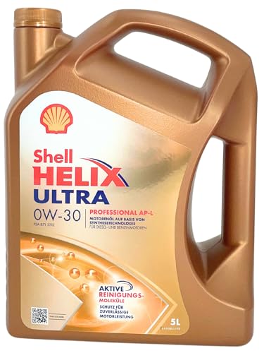 SHELL Huile moteur Helix 0W-30 Huile ACEA C2 Ultra Professional AP-L 5 L