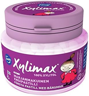 Xylimax Moomin Pikku My full xylitol Pastilles 1 Jar of 85g