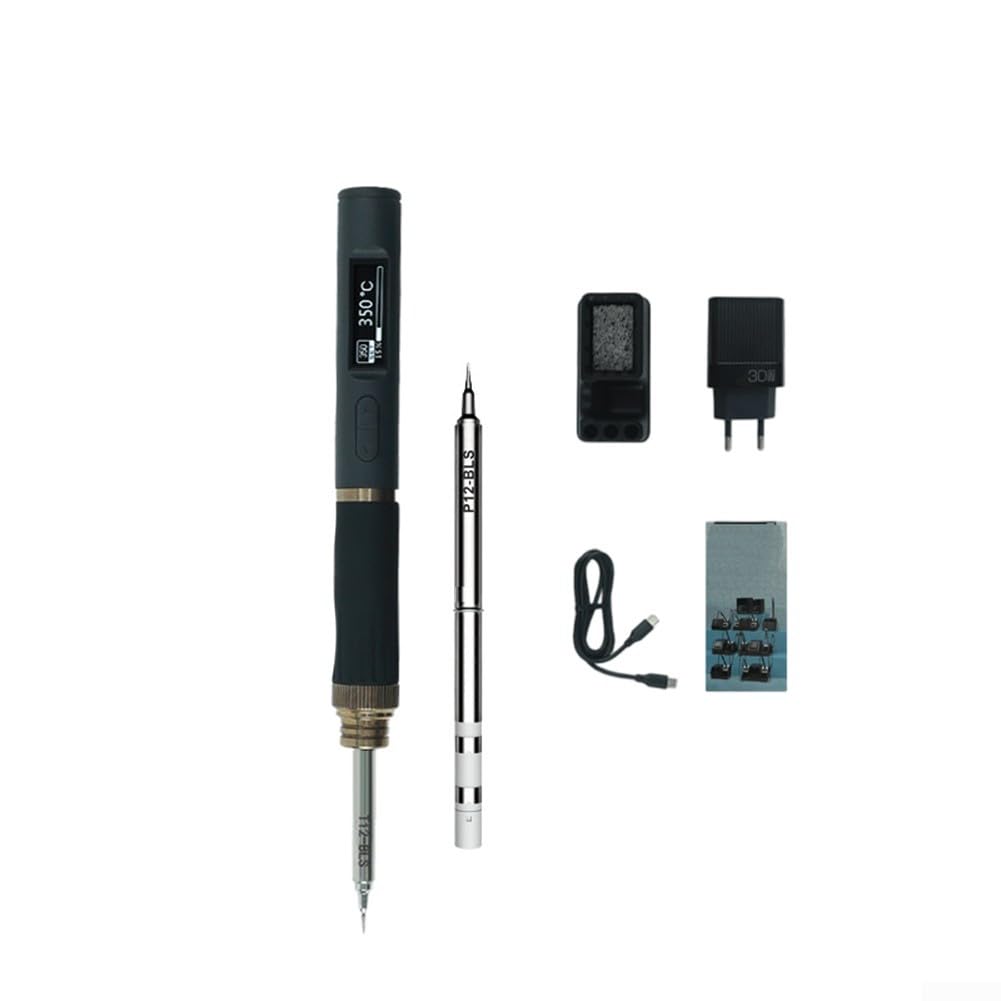 per saldatore a Butano Cordless con Display Digitale Ricaricabile(P24)