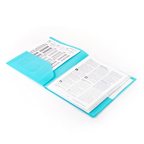 Smead 10-Pocket Organizer, Letter Size, 2 Per Pack, 1 Each Of Dark Blue And Teal (89204) #TOP3