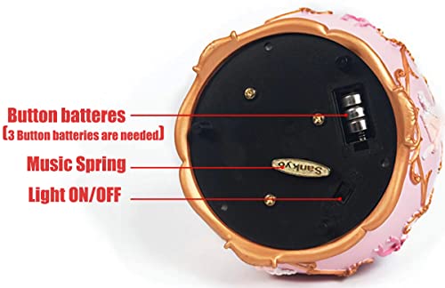Singeek Ballerina Girl Mechanism Rotate Music Box With Colorful Lights And Sankyo 18-Note Wind Up Signs Of The Girl Heart Gift For Birthday Christmas (Swan Lake) #TOP5