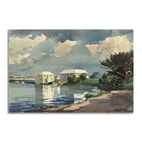 Tableau Breezing Up 1876 Winslow Homer 30x45cm