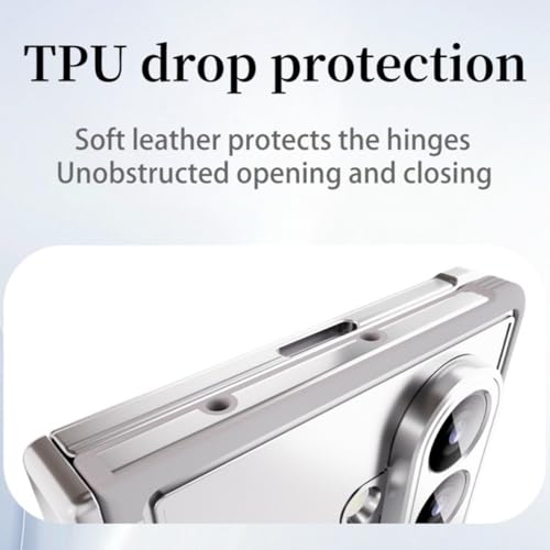 Coque Samsung Z Fold7 antichoc argentée, finition premium avec charnière