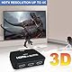 HDMI Switch, 4K@60HZ hdmi Switch 3 in 1 Out mit 3.3 FT Kabel. hdmi Splitter 3 in 1 Out Unterstützt 3D, HDCP2.2, HDR10 für HDTV, Laptop, PC, PS3/4/5, Blu Ray Player (schwarz)