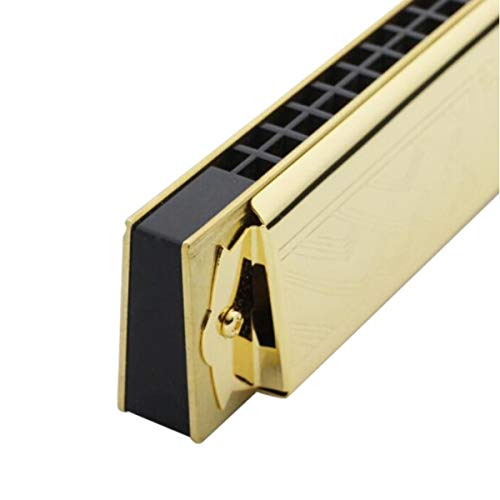 KMDSM Harmonica, Collection originale Niveau, 21 trous Harmonica d’or Polyphony, Major, C Tune (Color : Gold) - Les Beatles, Paul McCartney, John Lennon, RIngo Starr, George Harrison KMDSM Harmonica, Collection originale Niveau, 21 trous Harmonica d'or Polyphony, Major, C Tune (Color : Gold) – Image 5