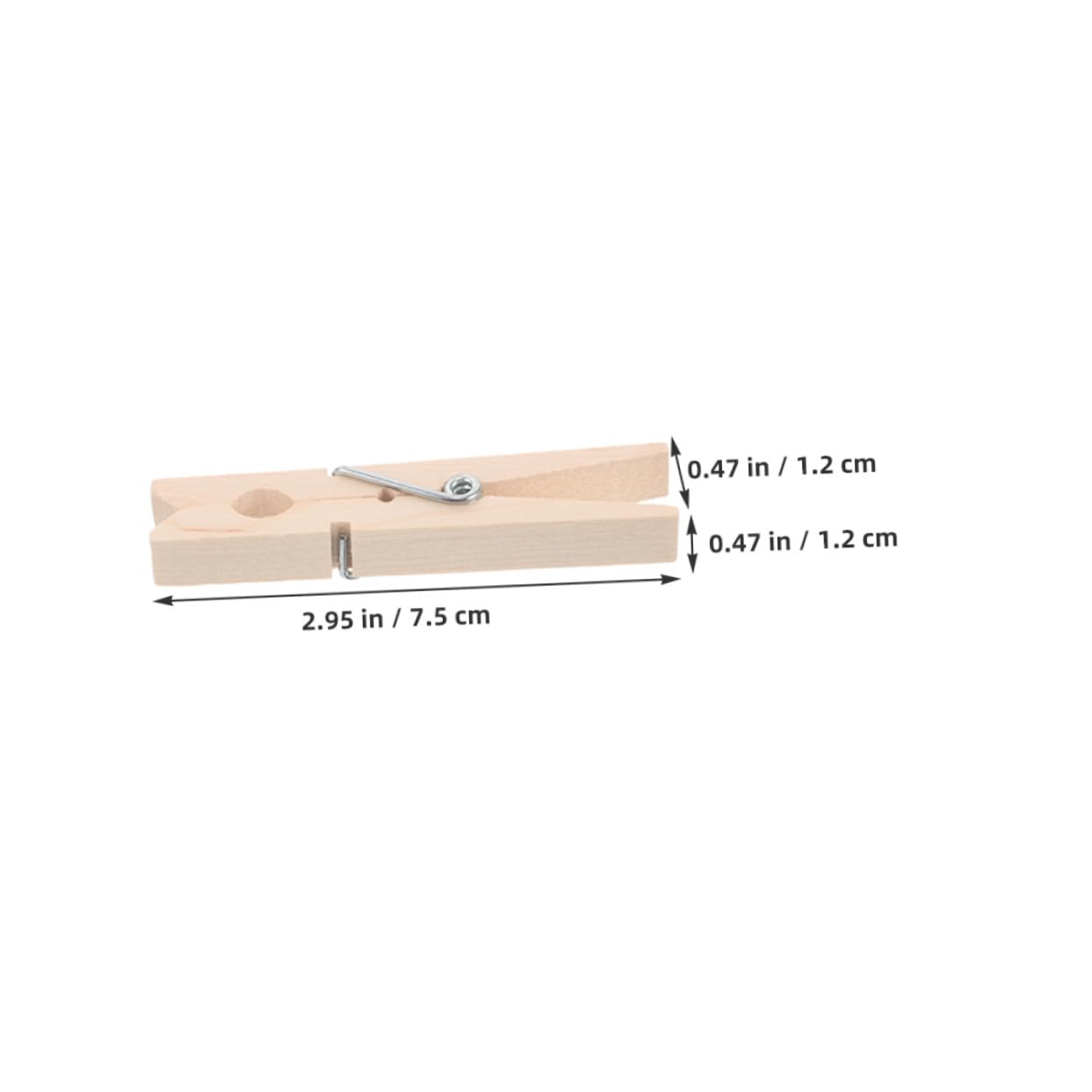 Gatuida 70 Piezas Pinzas de Madera Antideslizantes Unidades Clips Pequeños Multiuso para Fotos Manualidades y Lavandería Diseño Resistente al Viento para Secado Seguro Color Natural