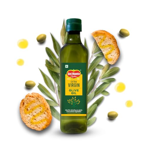 Image of Delmonte Extra Virgin Olive Oil (Imported)|Cold Extracted from A1 Grade Olives|Pure & Unrefined|Cholesterol & Trans Fat-Free,Natural Antioxidants,Rich in Vitamin E & K|500 Ml Pet Bottle. (Pack of 3)