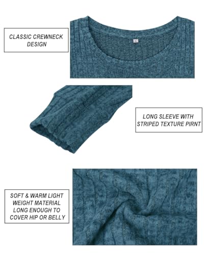 Image of CARCOS Plus Size Tops for Women Long Sleeve Raglan V Neck T Shirts Tunic Fall Blouse Xl-5Xl 14W -28W