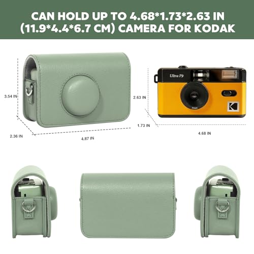 Funda universal para cámara Kodak Ektar H35 H35N verde miniatura 3
