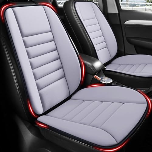 HSXDTK Cuscino per seggiolino Auto con Cuscino di Supporto per la Schiena per Tesla Model 3/Model Y/Model S/Model X, Sedile Cuscino Schienale per alleviare Il Dolore,B/Light Gray