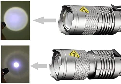 Pack of 6,Pocketman 7W 300LM SK-68 3 Modes Mini LED Flashlight Torch Tactical Lamp - Image 3