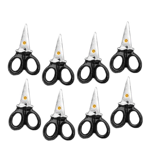 BCOATH Tijeras Miniatura De Resina para Casa De Muñecas, Juego De 8 Piezas, Color Duradero, Tamaño Mini, Accesorio Decorativo para Manualidades y Coleccionistas