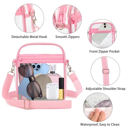 Clear Crossbody Bag, Stadium Approved Clear Purse Messenger Bag for Concerts Sports Events Festivals4