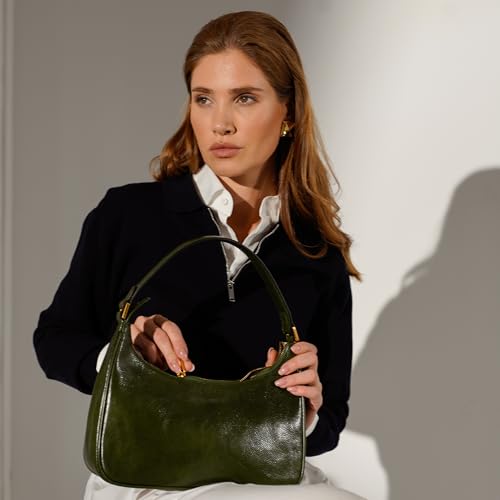 Time Resistance Leather Handbag - Full-Grain Leather Purse for Women – Shoulder Bag Made in Italy3