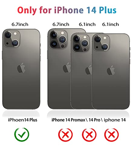 Diverbox Designed For Iphone 14 Plus Case With Screen Protector Camera Lens Cover Heavy Duty Shockproof Shock-Resistant Cases For Apple Iphone 14 Plus Phone 6.7 Inch (Black) #TOP7