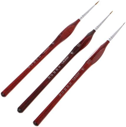HARFINGTON Detail Paint Brushes 9mm Pointed Tip Nylon Hair Miniature Painting Brush For Watercolor Oil Acrylic Painting(0#), Purple - View #8