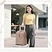 GOLF QUALITY Laptop Backpack for Women,Casual Work Business Backpacks Purse Carry on Travel Backpack,14 Inch,Champagne Brown