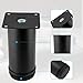 Kyuionty Set of 4 Stainless Steel Furniture Legs 5 Inch, Adjustable Round Cabinet Legs 2
