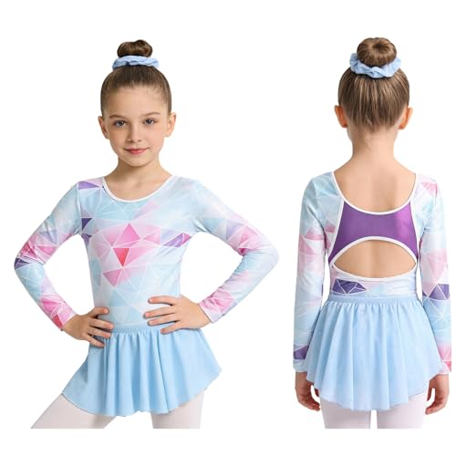Unitard de gymnastique pour filles tenue danse classique ensemble jupe