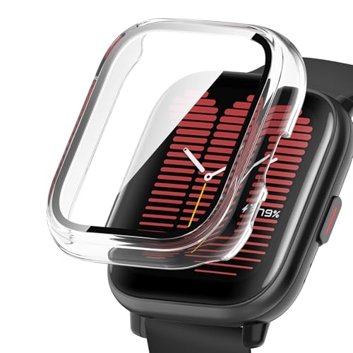 Image of For Amazfit Active, Protective Case, Lightweight, PC + Tempered Glass Cover, 9H Hardness, Easy Installation, All-in-One, Full Protection, Anti-Scratch, Shockproof, HD High Transmittance
