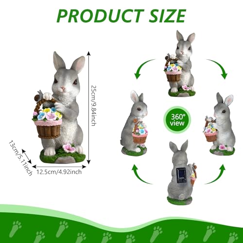 Cadeau de crémaillère original avec cette statue de lapin de jardin - 3