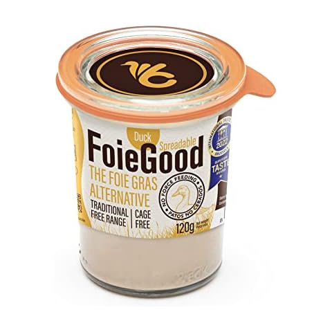 FoieGood - Duck Spread - Duck Liver Pâté - Ideal for Appetizers - Smooth and Creamy - No Forced Feeding - Glass Jar 120 g Cover