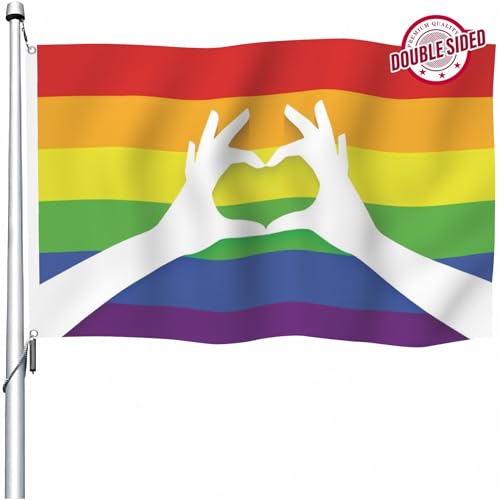Drapeau de la fierté indéchirable 180x300 cm double face anti-vent