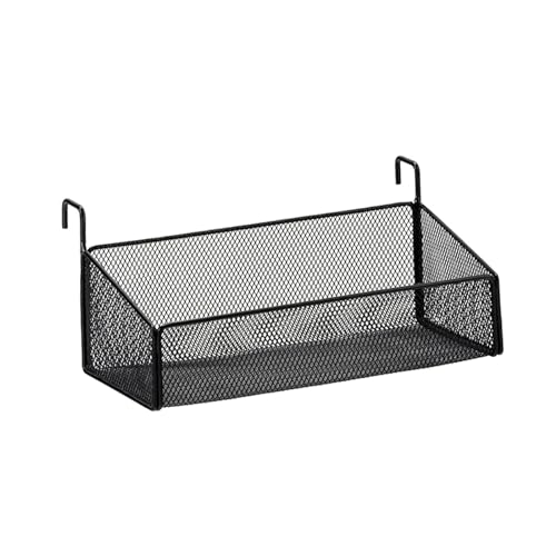 Folpus ベッドサイドシェルフ 多機能吊り下げ収納バスケット フローティングシェルフ 財布、ティッシュ、メガネ用オフィス壁掛けオーガナイザー, 小さな黒