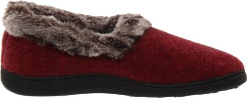 Acorn womens Chinchilla Collar slippers, Crackleberry, 6.5-7.5 US | Image 5