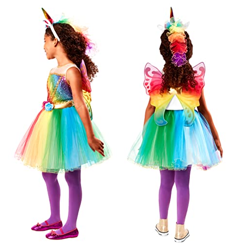 Disfraz arcoíris unicornio para niñas Rubies miniatura 3