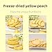 Freeze dried yellow peach,Dehydrated peaches，dried peaches， No Sugar Added, Crisp Fruit Snack, Sealable Jars, 7 oz/200 g
