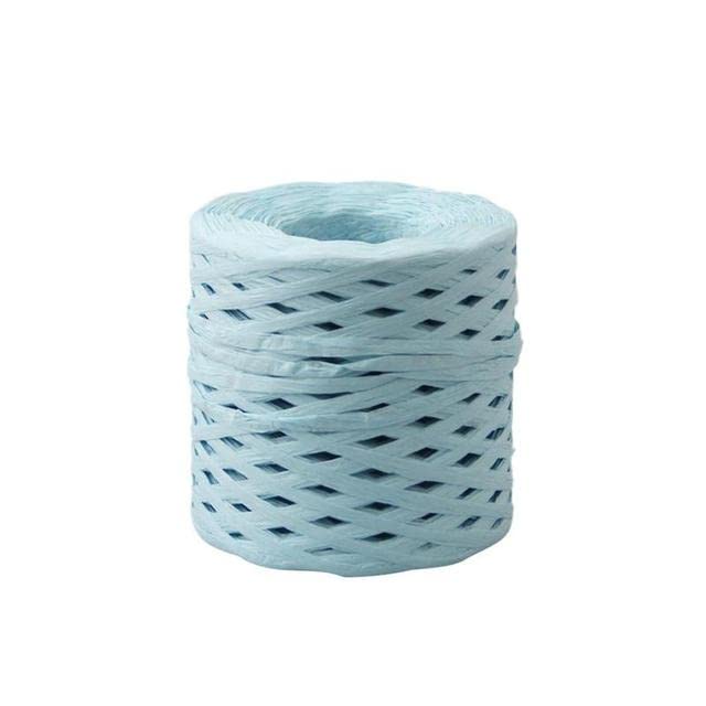 Rollo De Cinta De Papel Rafia - 200 Metros, Colores Naturales, Para Manualidades, Decoración Navideña Y Envolver Regalos