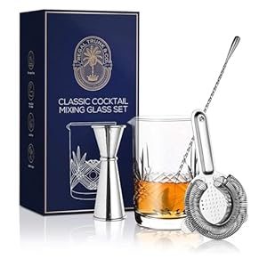 Regal Trunk & Co. Klassisches Cocktail-Set MIXGLS-01