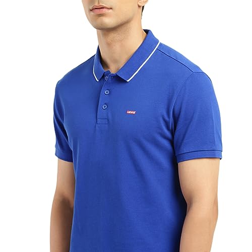 Image of Levi's Men's Regular Fit Solid Polo T-Shirt