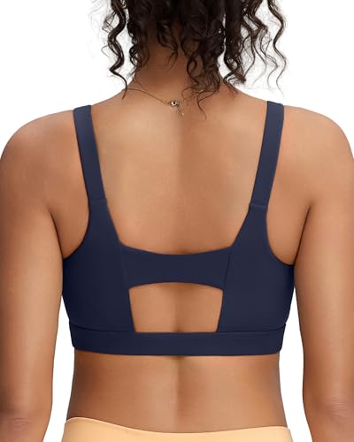Image of RUNNING GIRL Sports Bra for Women High Support, Molded Cup Supportive High Impact Sports Bras with Sewn in Pads