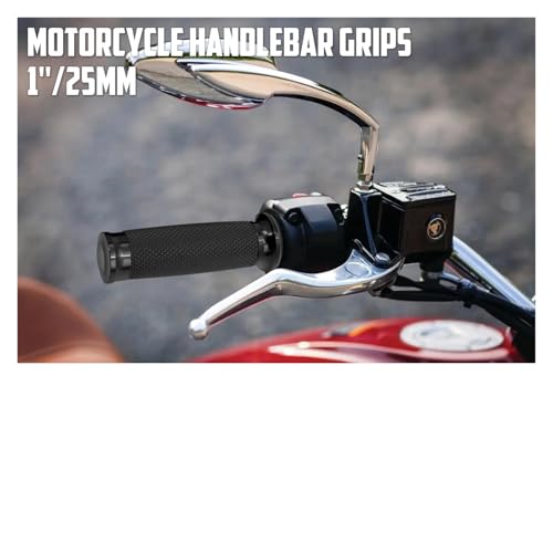 Poignées de guidon moto 25mm pour Softail FLS et Touring FLHR - 7