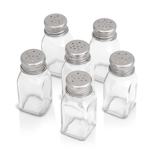WHOLE HOUSEWARES | Glazen zout- en peperschudders | Roestvrijstalen keukenset | 6-delig pakket | Beste voor thuiskeuken… - Afbeelding 7