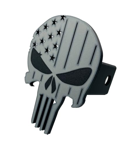 Punisher Skull Tow Hitch Cover for Cars and Trucks (Punisher Skull)