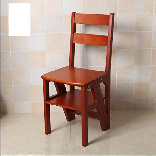 Taburete plegable de madera maciza con acabado premium para interior 2