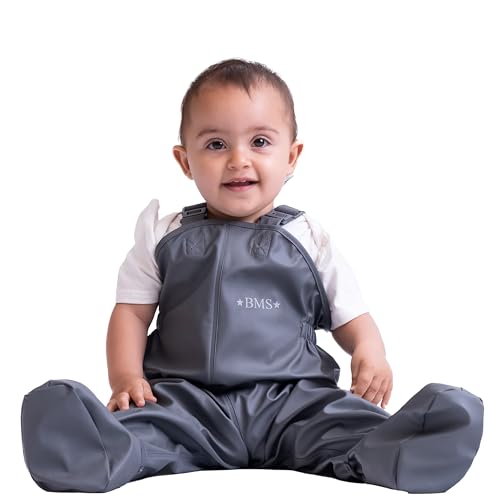 BMS Babybuddy - cool grey | wasserdichte Krabbelhose für Jungen