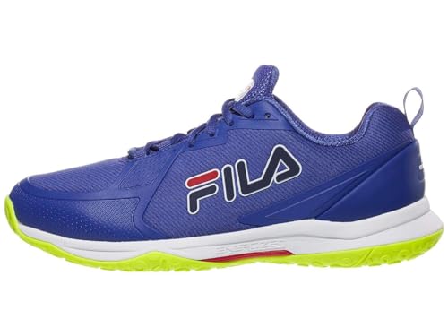 Fila Men's Volley Burst Shoes, Mazarine Blue/Safety Yellow/White - 92