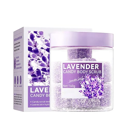 Candy Body Scrub - Exfoliante suave para el rostro JyW376 (blanco, 8,8 x 7,3 x 7,3 x 7,3 cm)